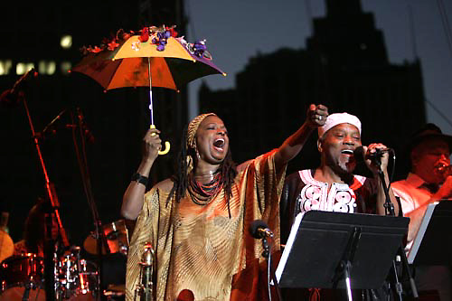 Joan and Marcus at Detroit Jazz Festival