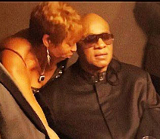 Joan and Stevie Wonder
